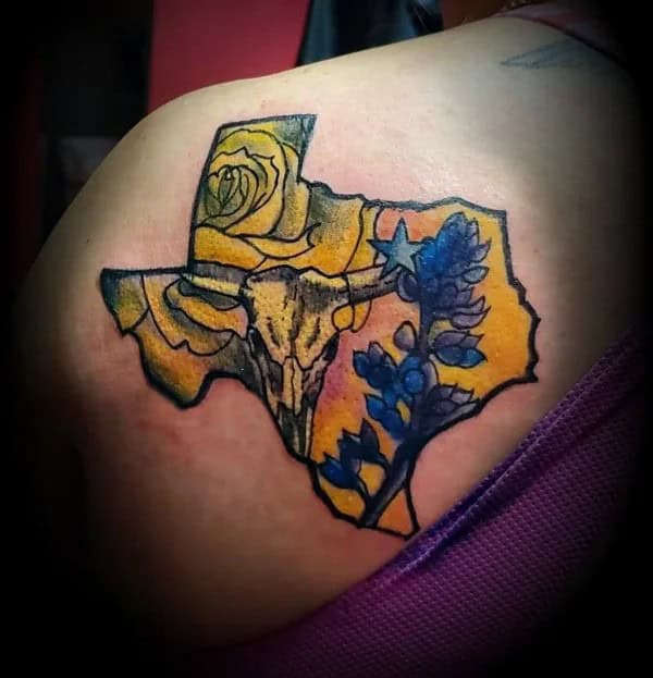 Texas Bluebonnet Tattoo