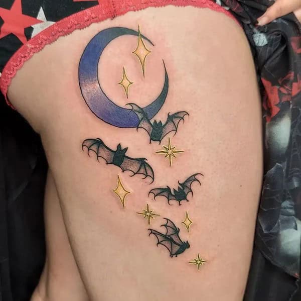 Bat Tattoo On Hand