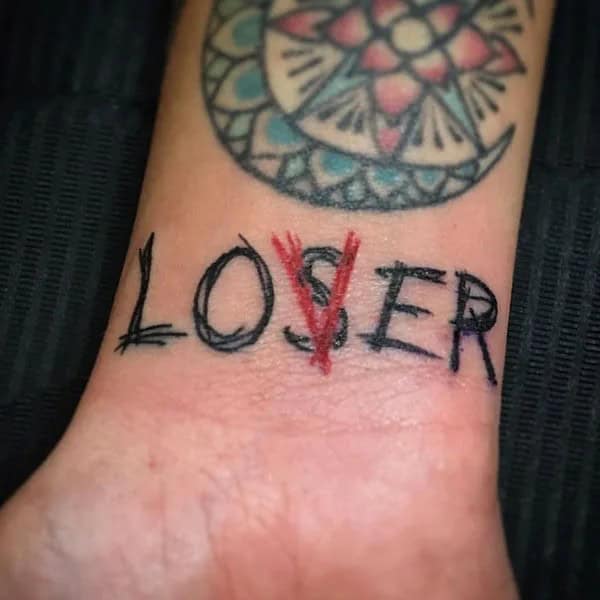 Evil Loser Lover tattoo