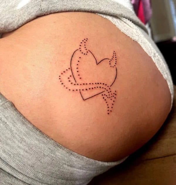 Bite Me Butt Tattoo