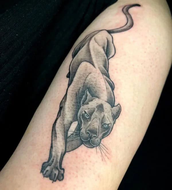 Black Panther Arm Tattoo