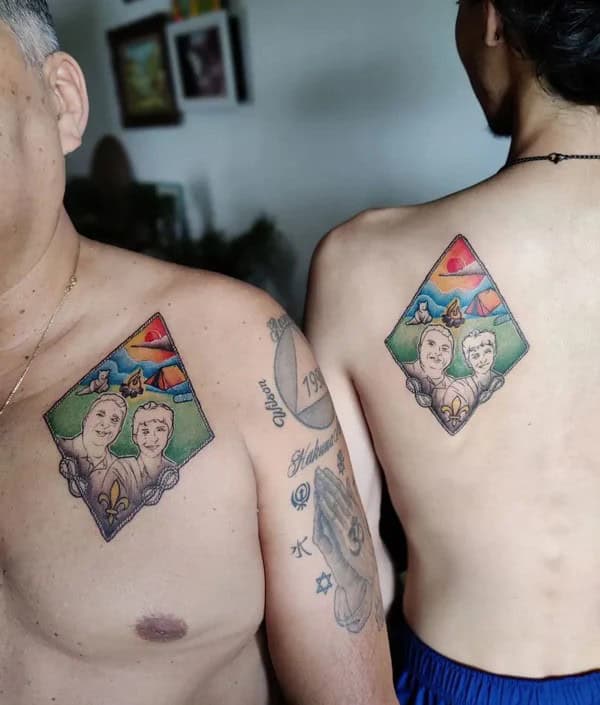 Matching Father Son Tattoo