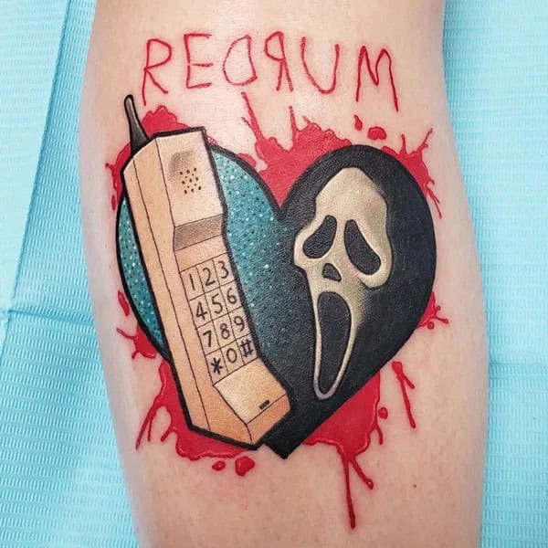 Scream Wrist Tattoo