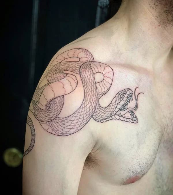 Snake Shoulder Tattoo