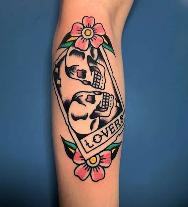 Traditional Tarot Card Tattoo