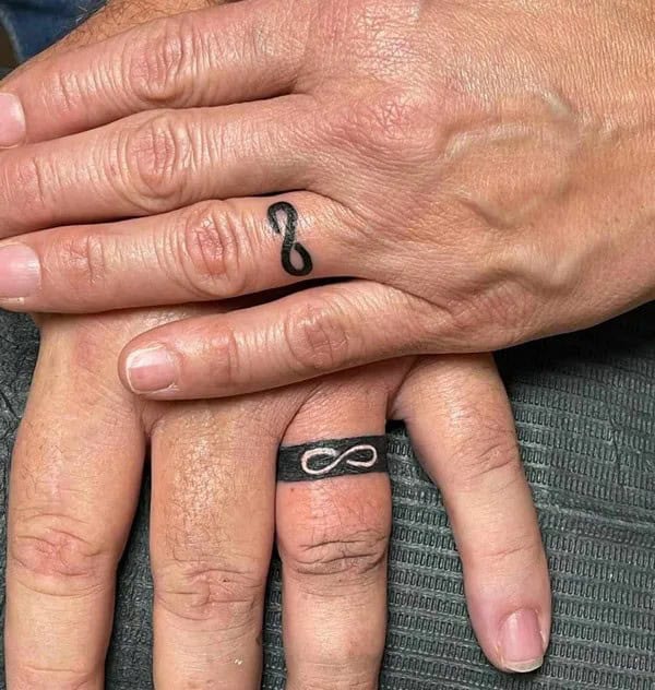 Infinity Wedding Ring Tattoo