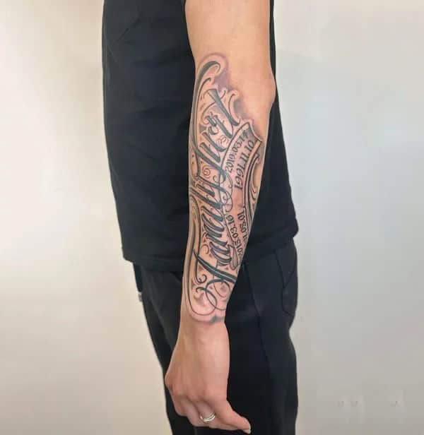 Chicano Tattoo Lettering