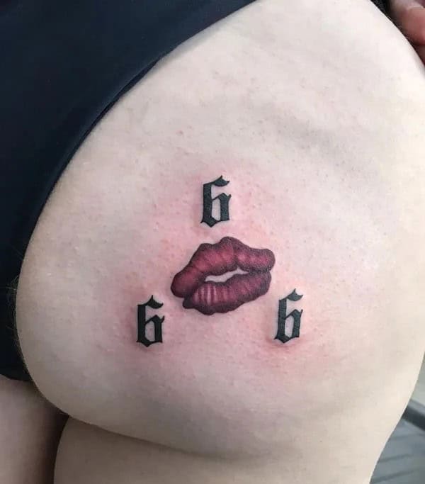 Bite Me Butt Tattoo