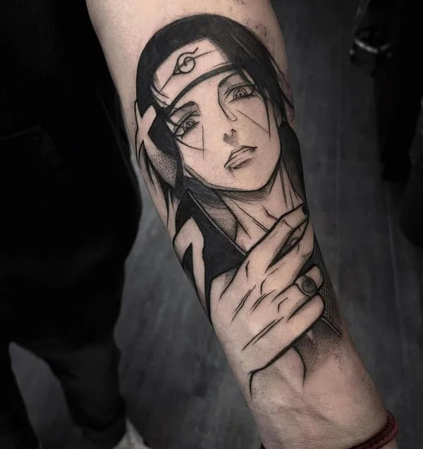 Itachi Hand Tattoo