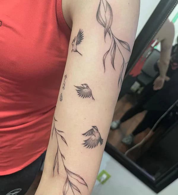 Small Sparrow Tattoo