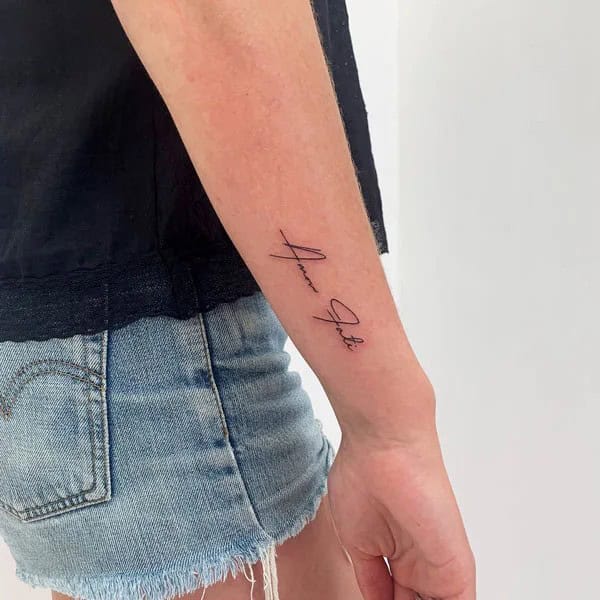 Geometric Amor Fati Tattoo