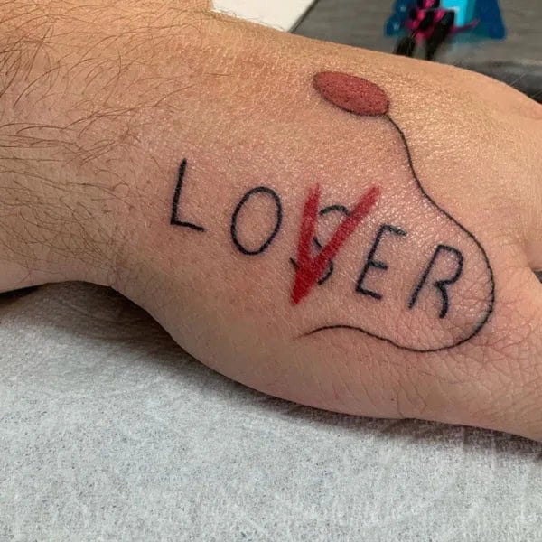 Evil Loser Lover tattoo