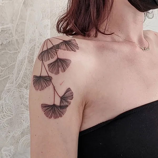 Ginkgo Leaf Tattoo