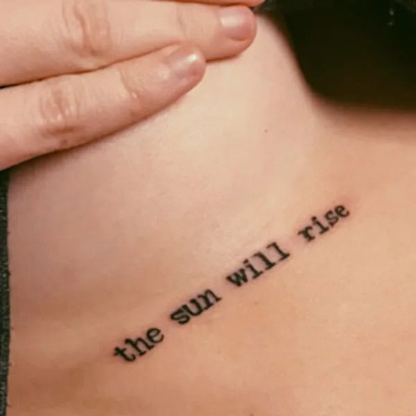 Under Breast Tattoo Quotes