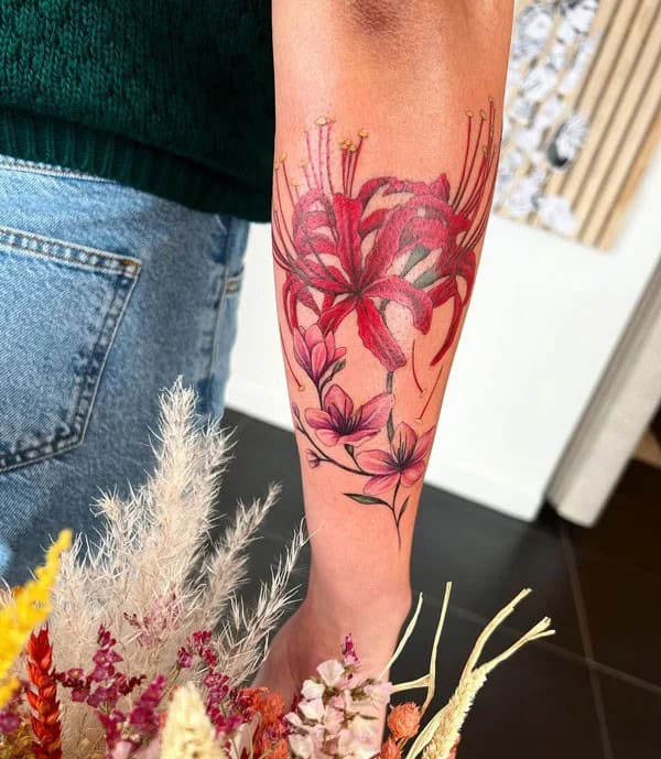 Demon Slayer Spider Lily Tattoo