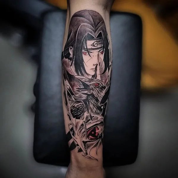 Itachi Hand Tattoo