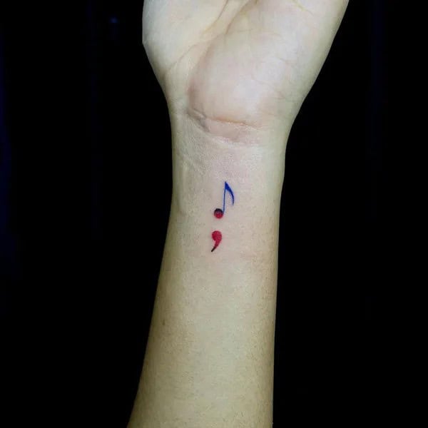 Small Semicolon Tattoos