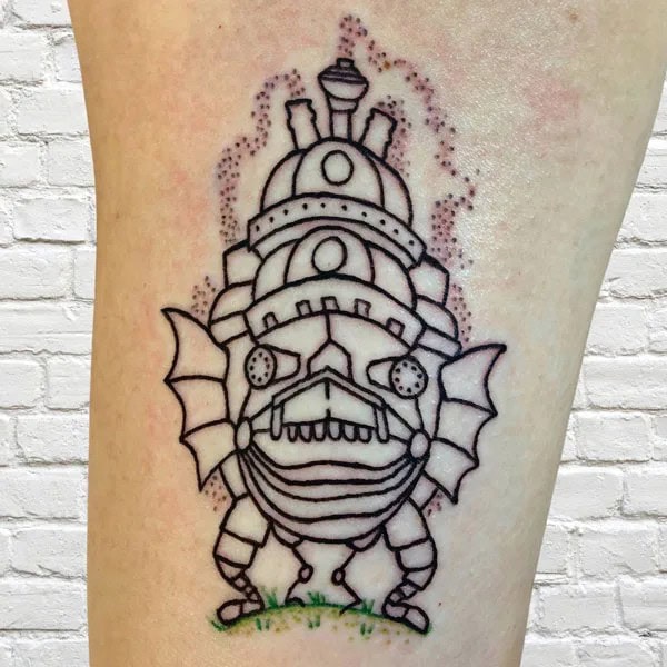 Sleeve Howl’s Moving Castle Tattoo