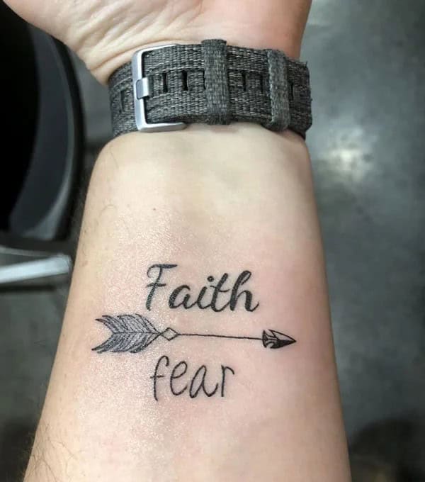 “Faith Over Fear” Cancer Tattoo