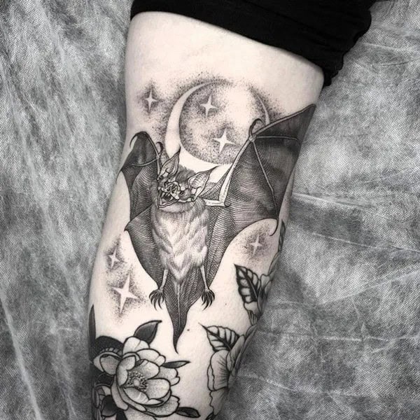 Bat Tattoo On Hand