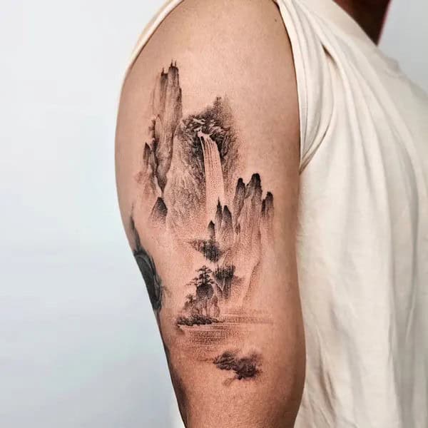 Mountain Arm Tattoo