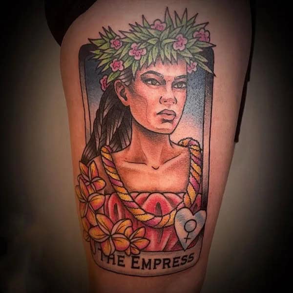 Empress Tarot Card Tattoo