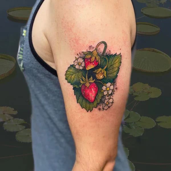 More Designs of Strawberry Tattoos To Check Out This Instant