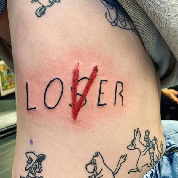 Evil Loser Lover tattoo