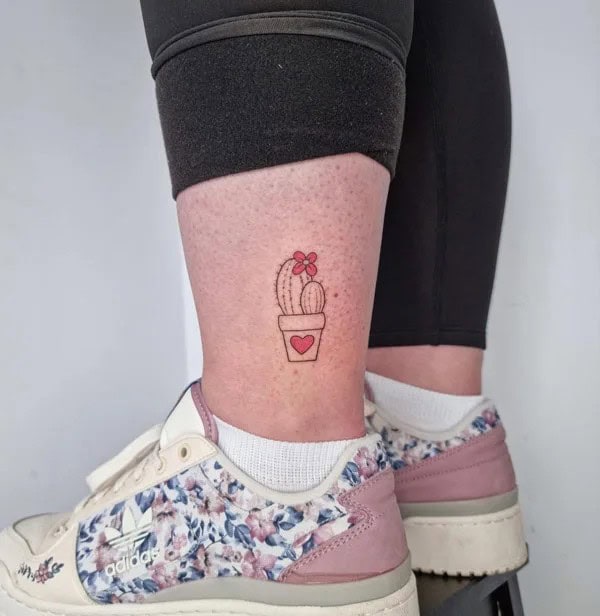 Cute Cactus Tattoo