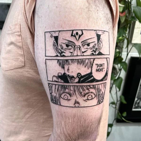 “Jujutsu Kaisen” Neck Tattoo