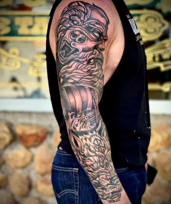 Viking Sleeve Tattoo