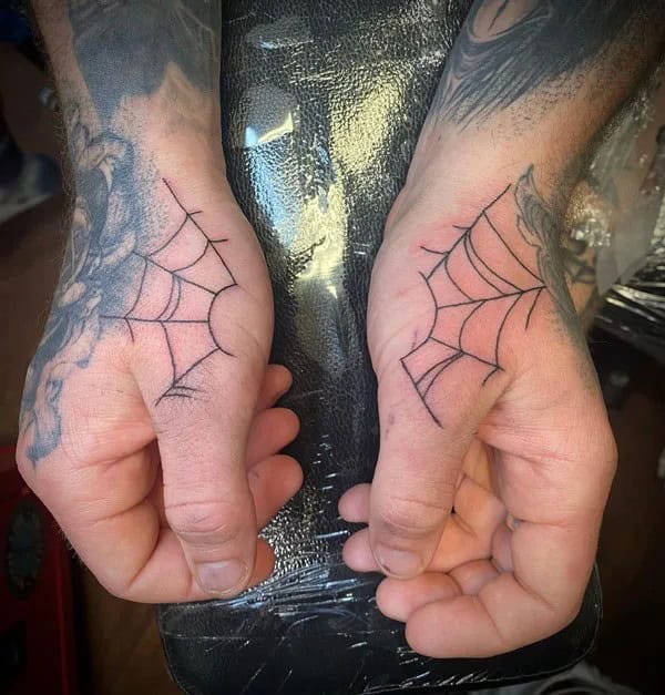 Spider Web Prison Tattoo