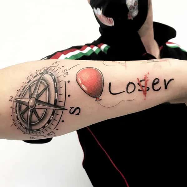 Geometrical Loser Lover tattoo