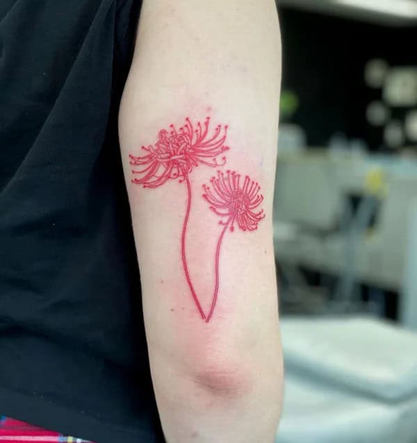 Demon Slayer Spider Lily Tattoo