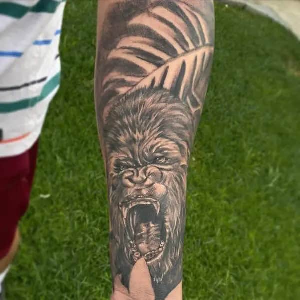 Silverback Gorilla Tattoo