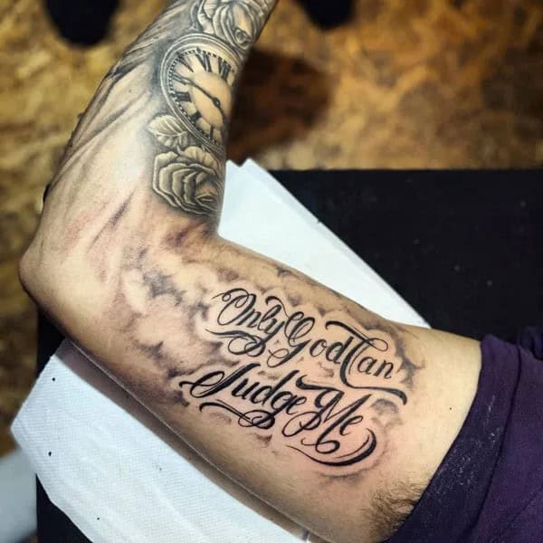 More Unique “Only God Can Judge Me” Tattoos To Take Inspiration From