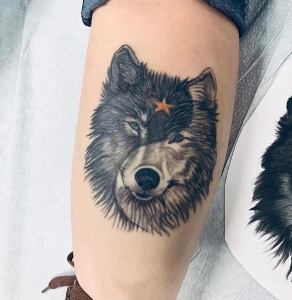 Wolf Yin Yang Tattoo