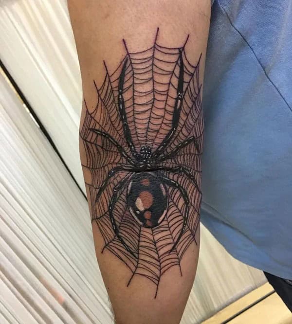 Spider Web Prison Tattoo