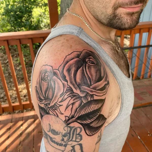 Rose Shoulder Tattoo