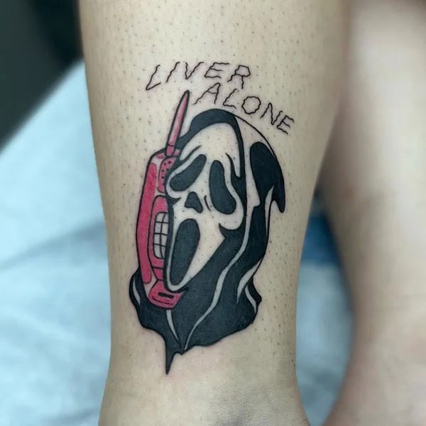 Scream Wrist Tattoo