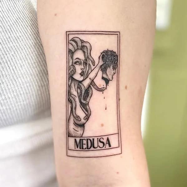 Medusa Tarot Card Tattoo