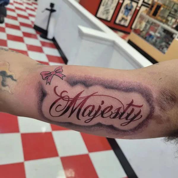 Forearm Name Tattoo