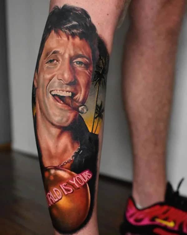 Al Pacino Scarface Tattoo