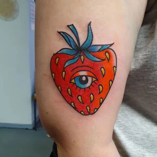 More Designs of Strawberry Tattoos To Check Out This Instant