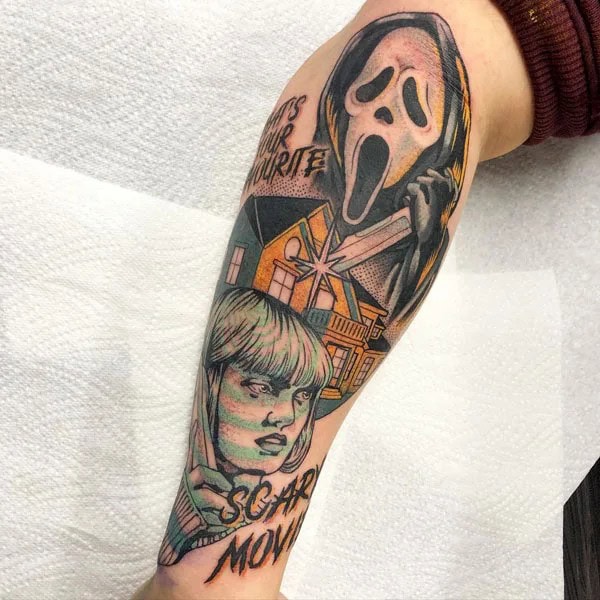 Scream Wrist Tattoo