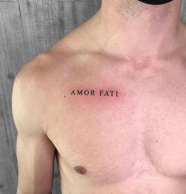 Geometric Amor Fati Tattoo