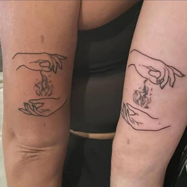 Couple Twin Flame Tattoo