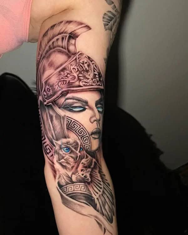 Athena Owl Tattoo