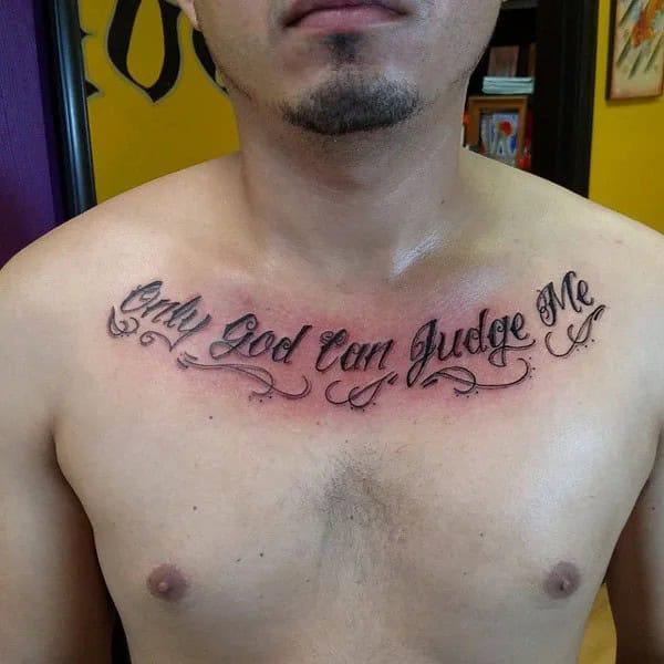 More Unique “Only God Can Judge Me” Tattoos To Take Inspiration From