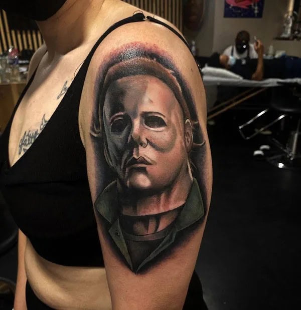 Michael Myers House Tattoo